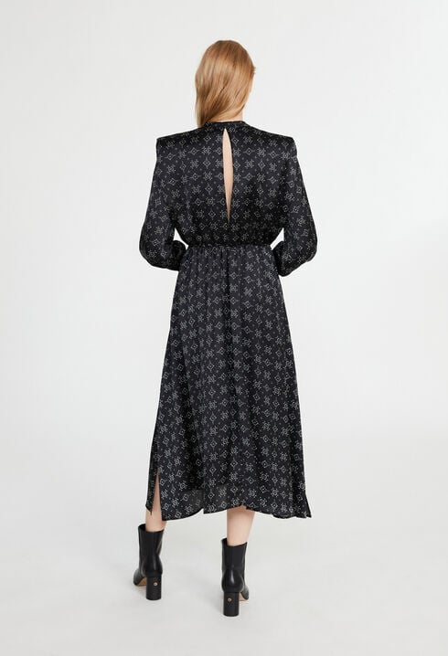 Vestido largo con cinturón