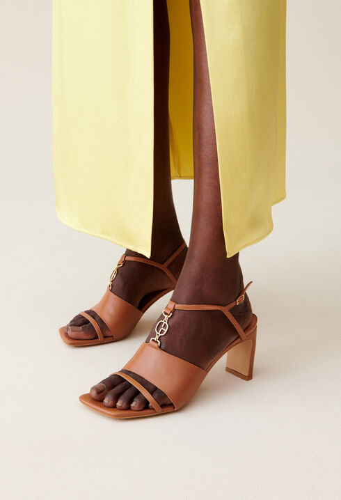 Sandalias de tacón joya CP