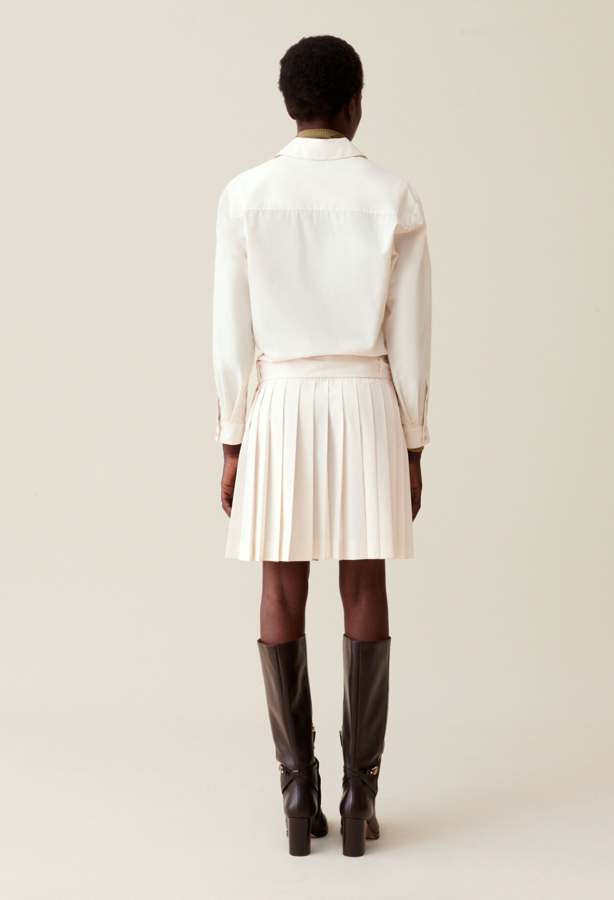 Vestido camisero con cinturón