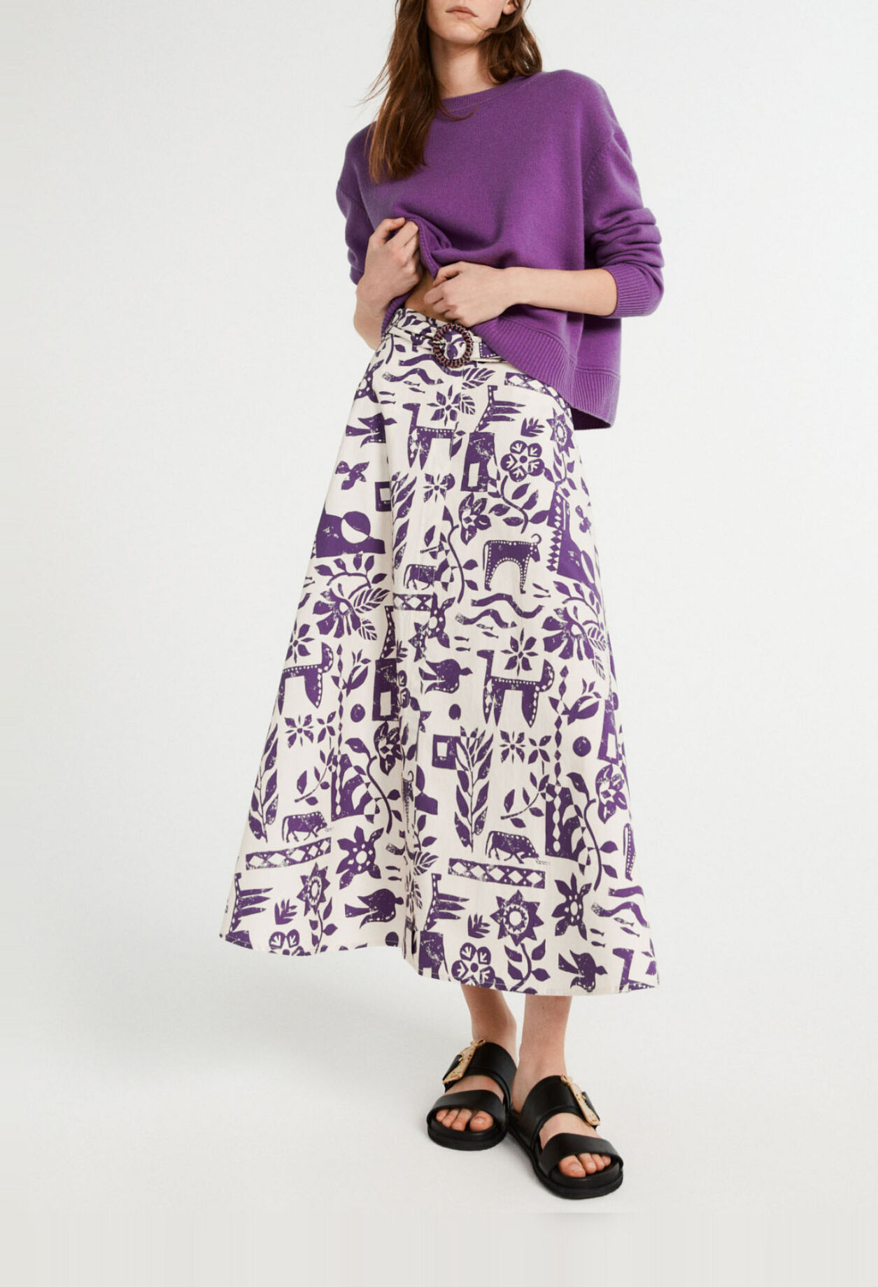 Falda estampada