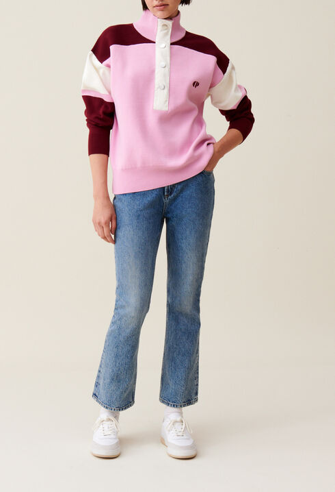 Sudadera cuello camionero