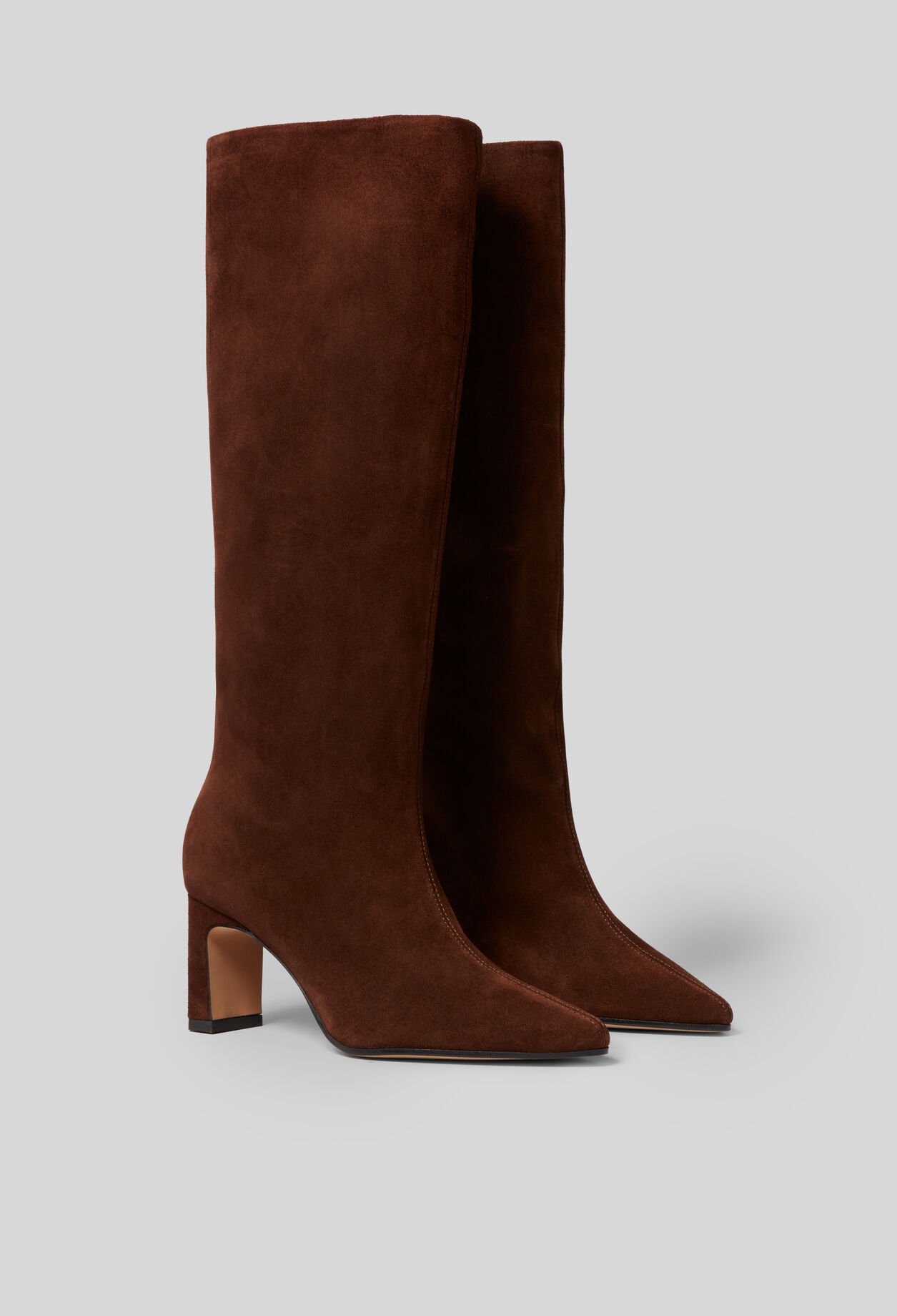 Botas de tacón de ante