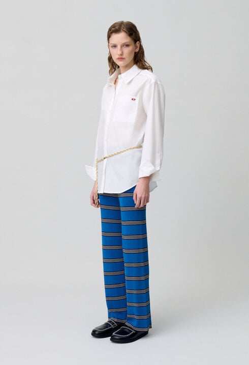 Pantalón pitillo de punto fino