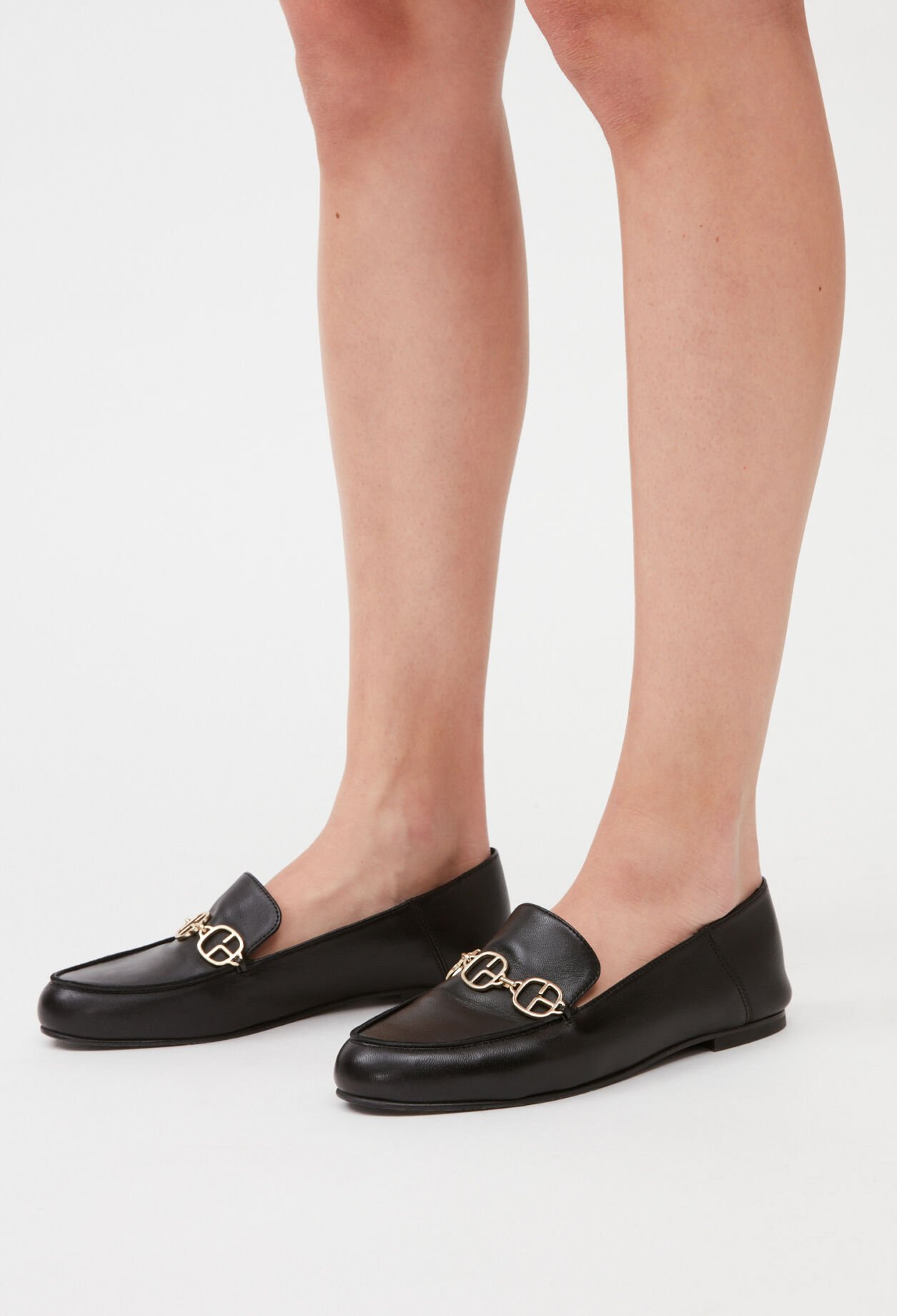 Mocasines de piel negros