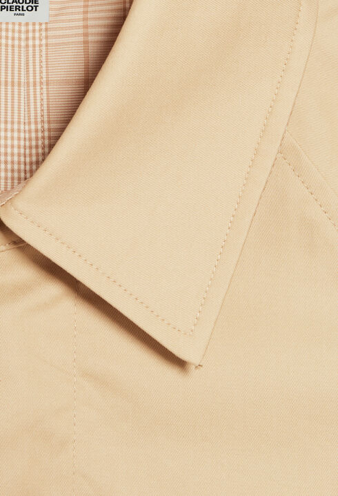 Abrigo reversible beige de largo medio