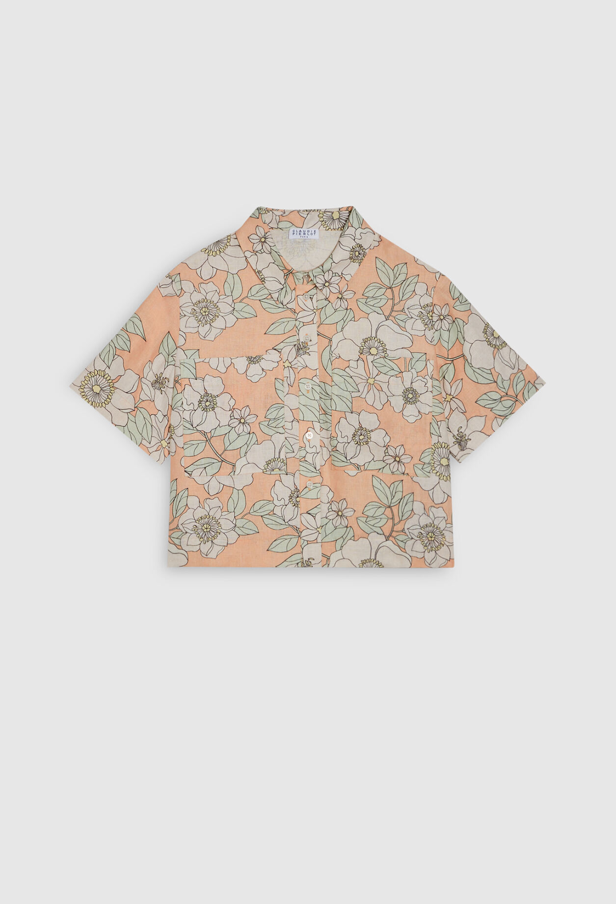 Camisa de manga corta estampada