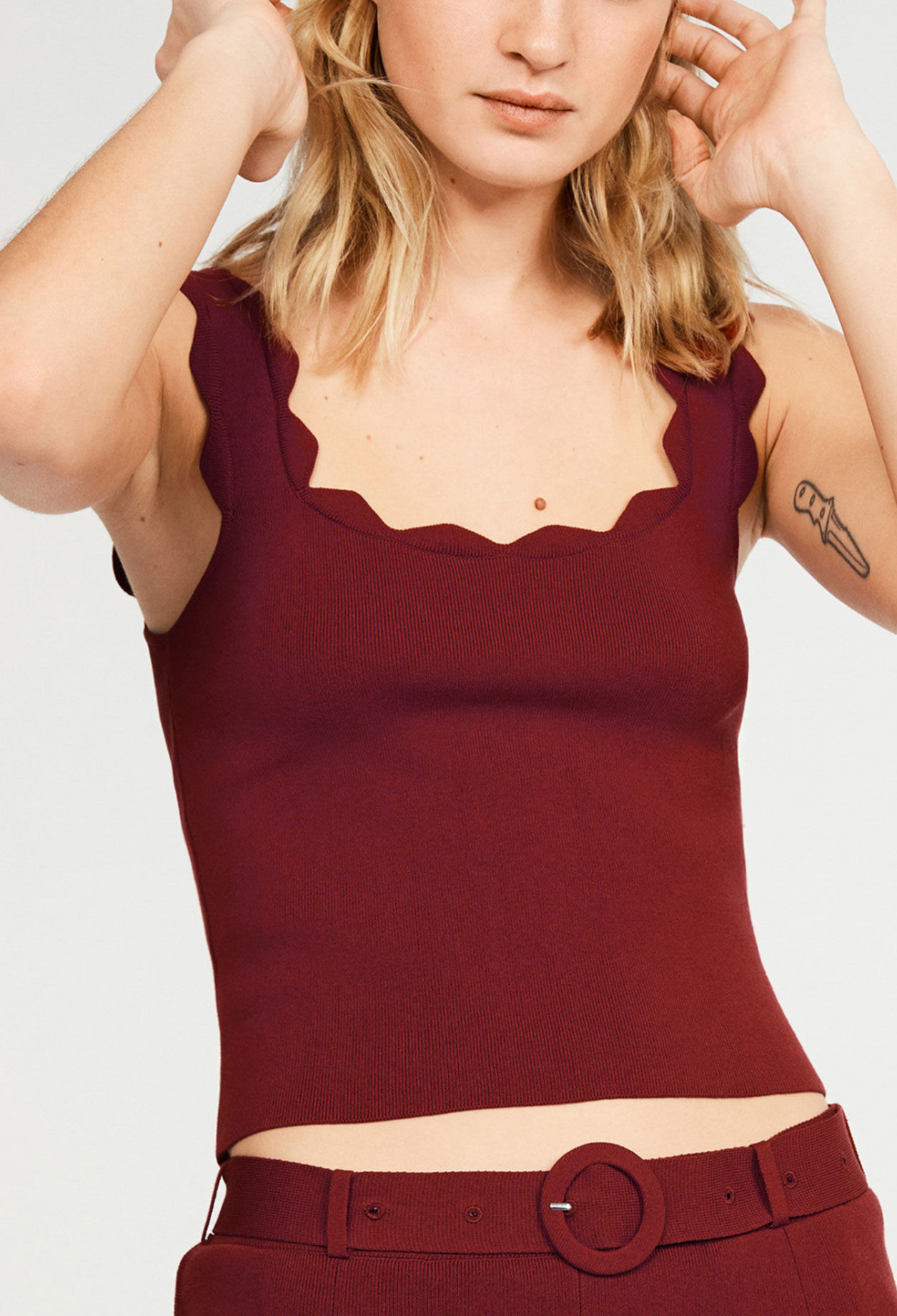 Camiseta de tirantes de algodón
