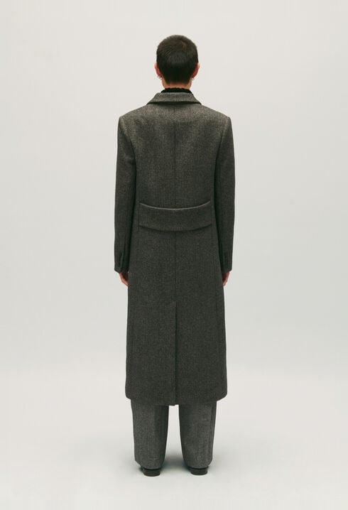 Abrigo recto de largo medio