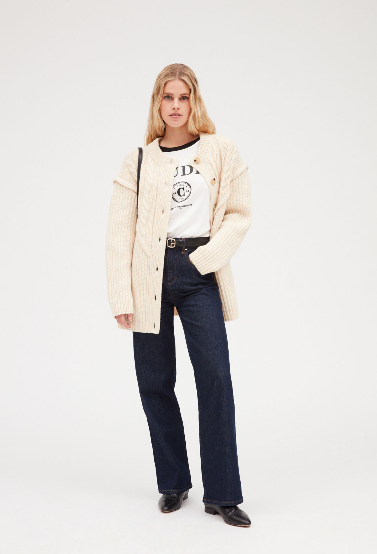 Chaqueta de lana con botones