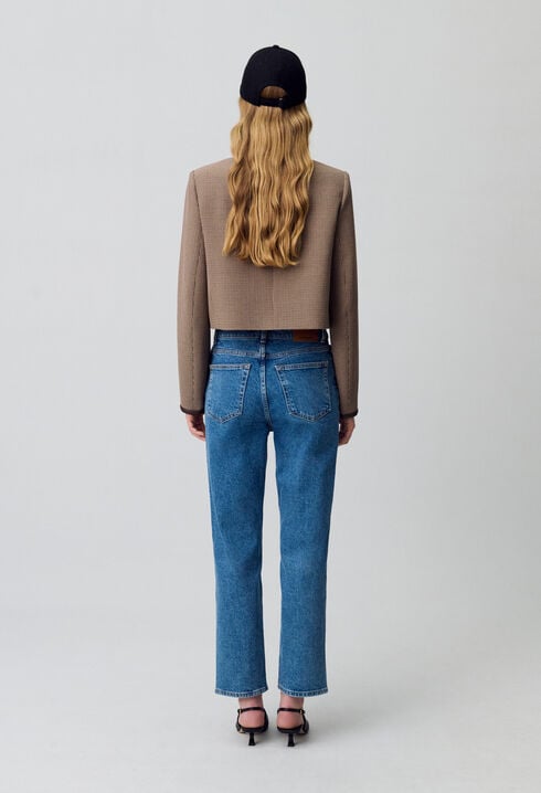 Vaqueros Toto Slim 7/8 azul desteñido