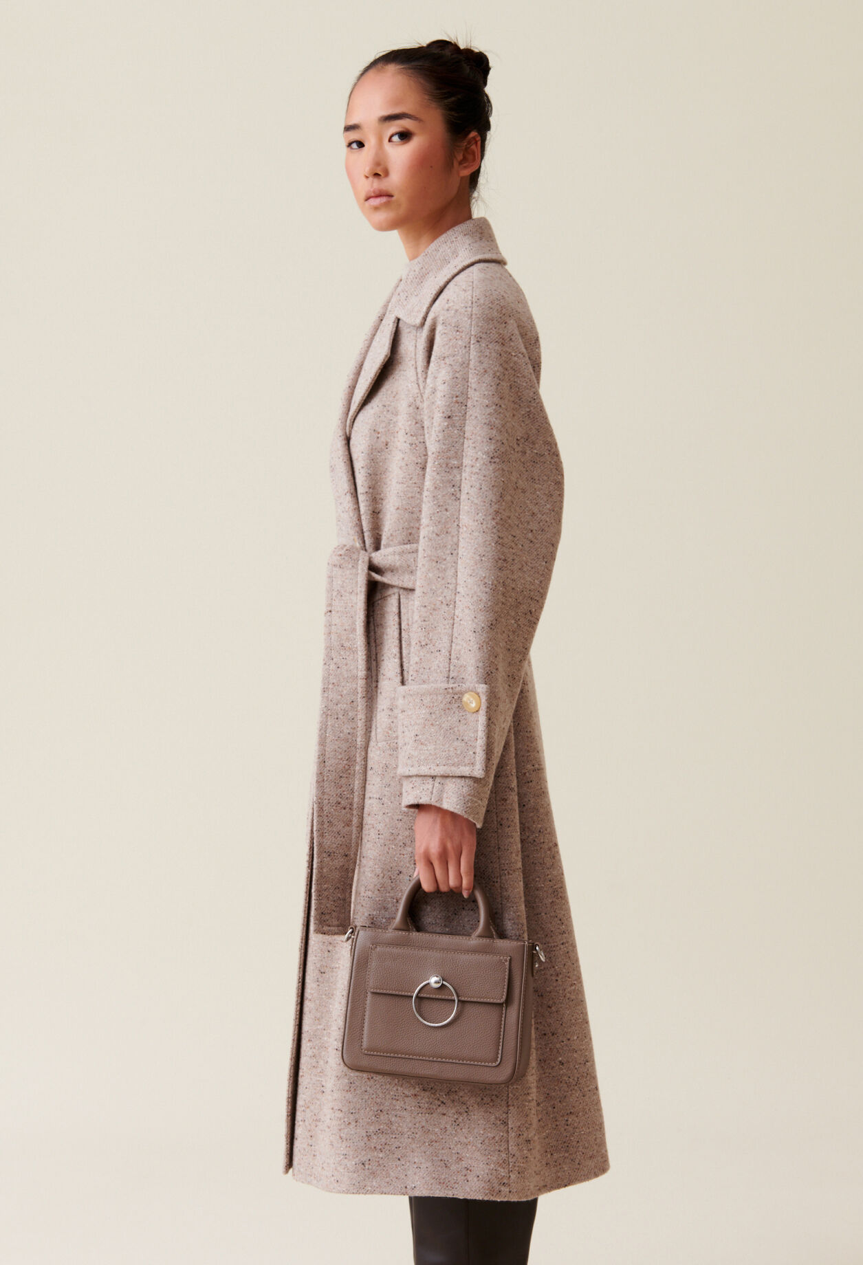 Bolso Anouck piel granulada cadena