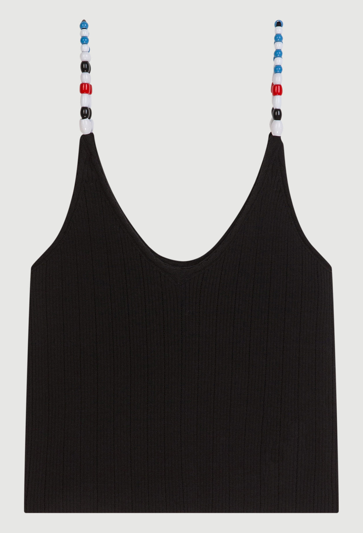 Top con tirantes de piedrecitas