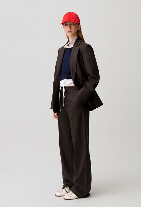 Pantal&oacute;n recto de lana