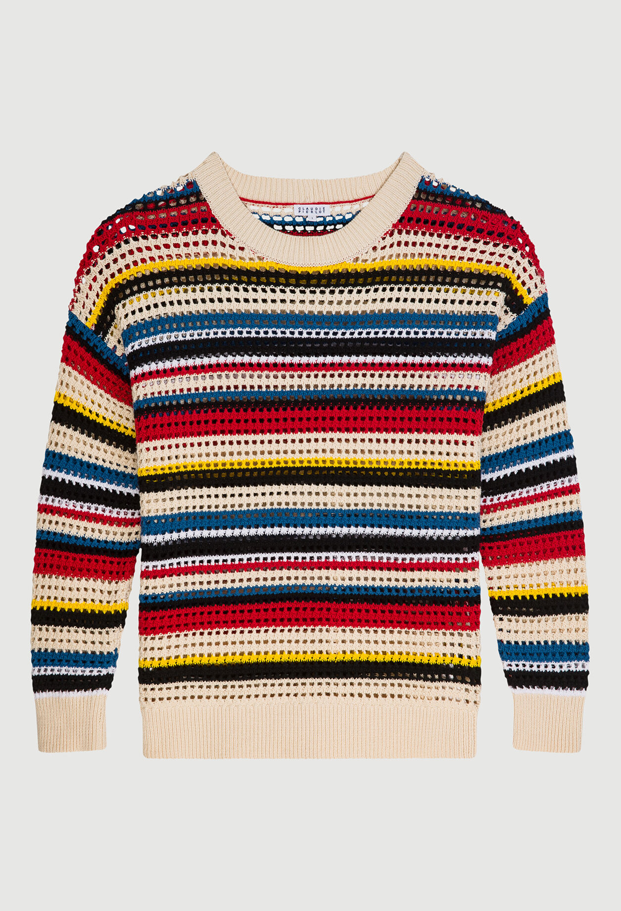 Jersey de rayas calado
