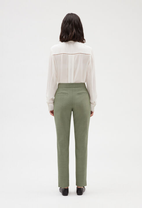 Pantalón de traje en caqui