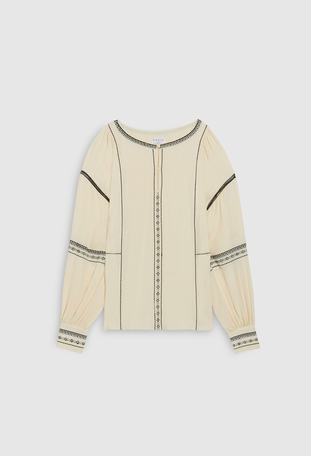 Blusa fluida acampanada