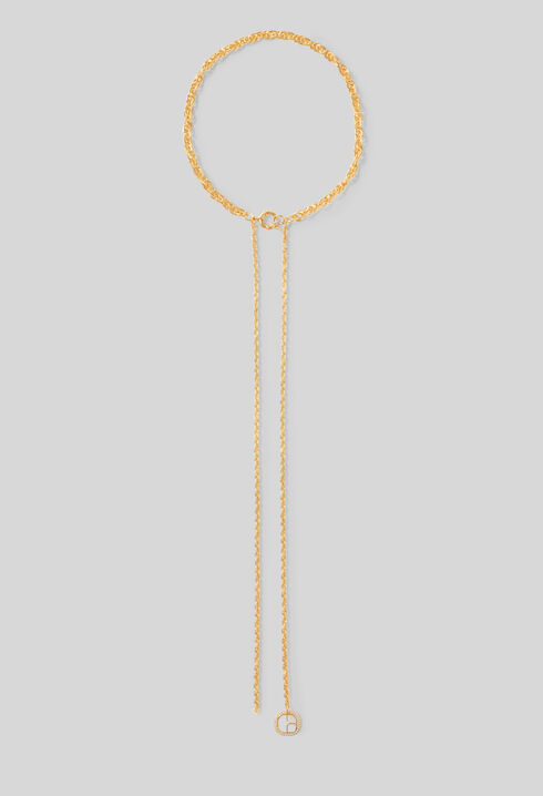 Collar doble cadena perla
