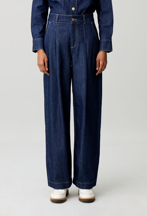 Vaquero recto denim suave