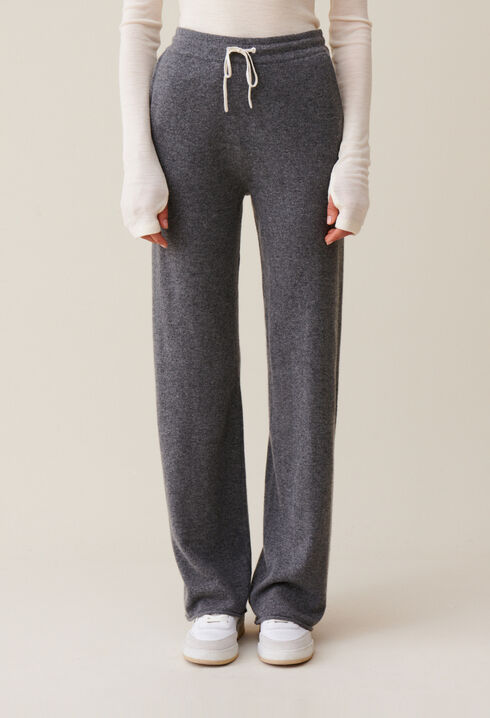 Pantal&oacute;n fluido gris de cachemir