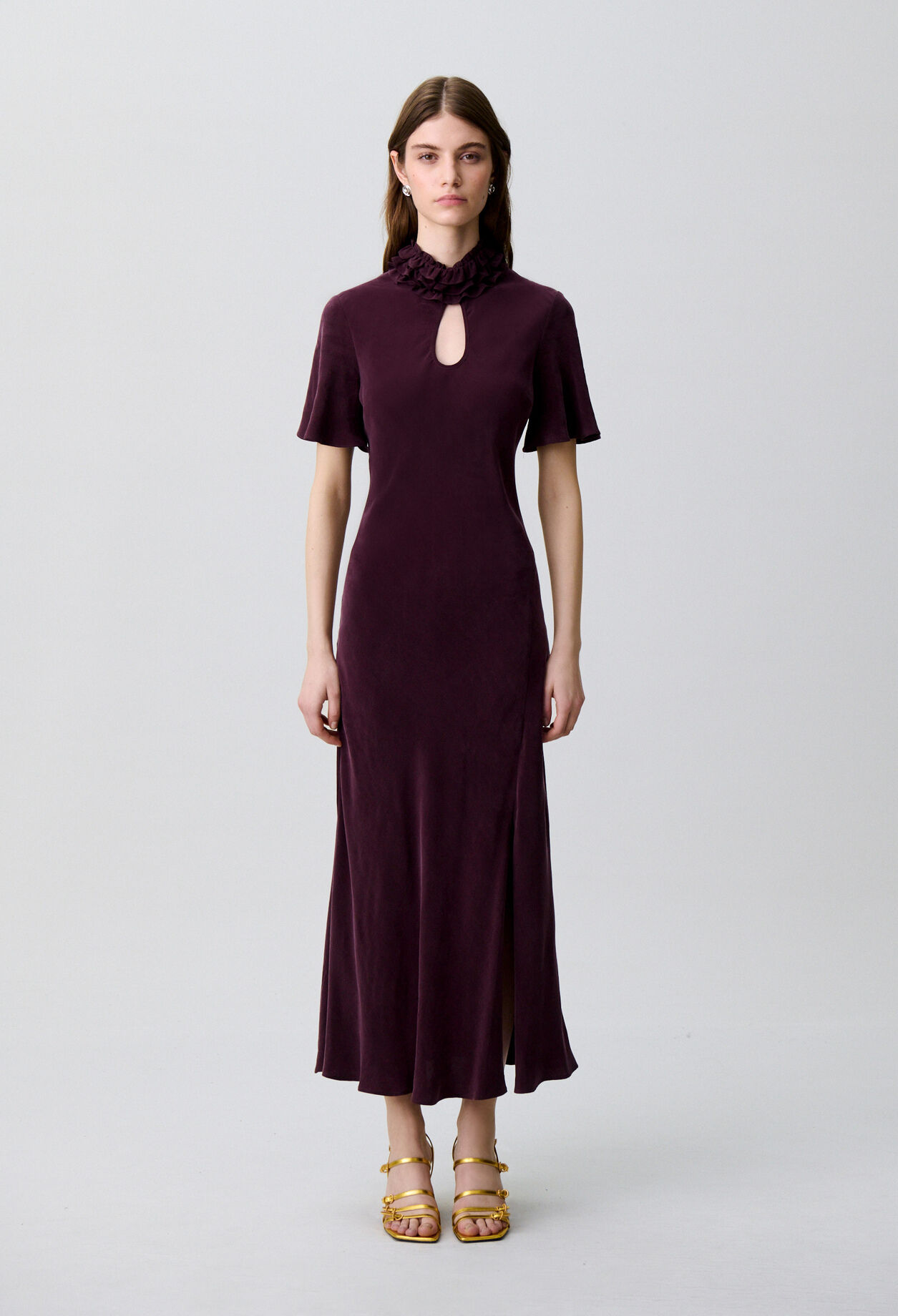 Vestido midi fluido