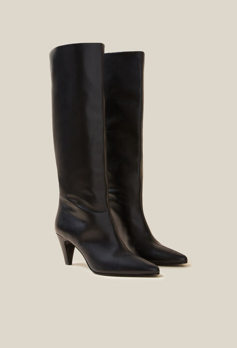 Botas altas de piel