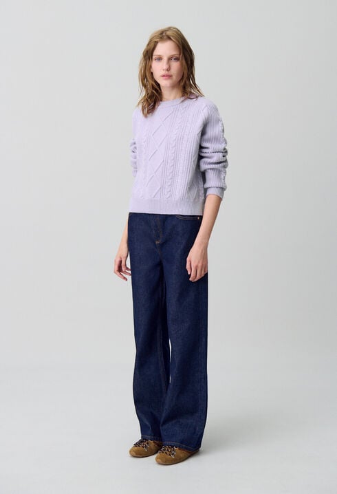 Jersey de punto jacquard oversized