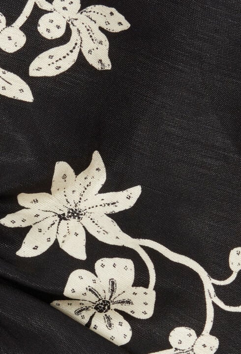 Vestido midi estampado floral