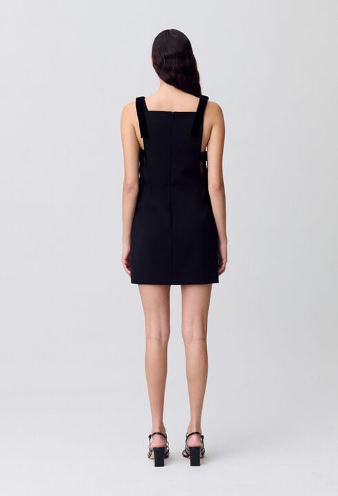Vestido corto de terciopelo