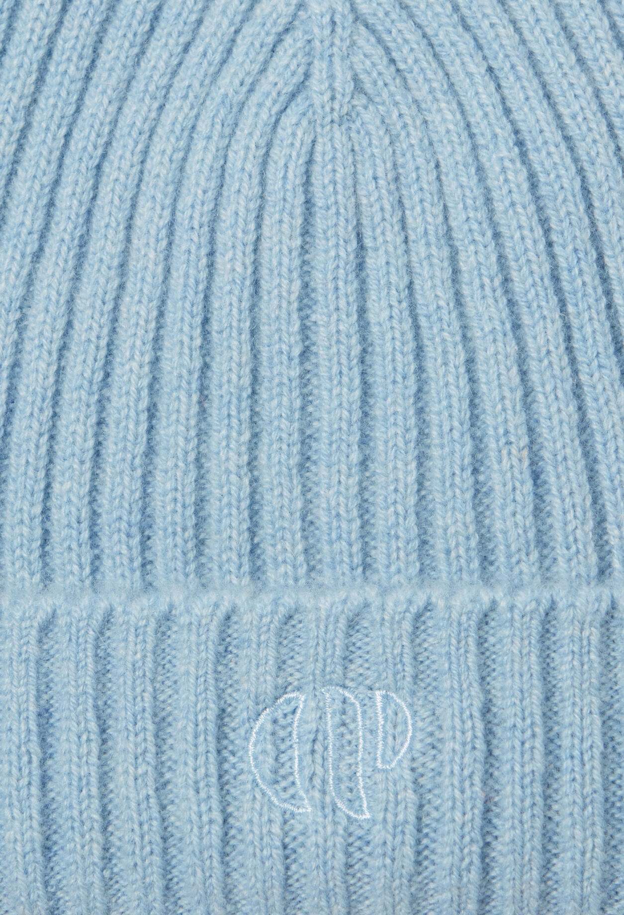 Gorro de canalé cachemir bordado CP