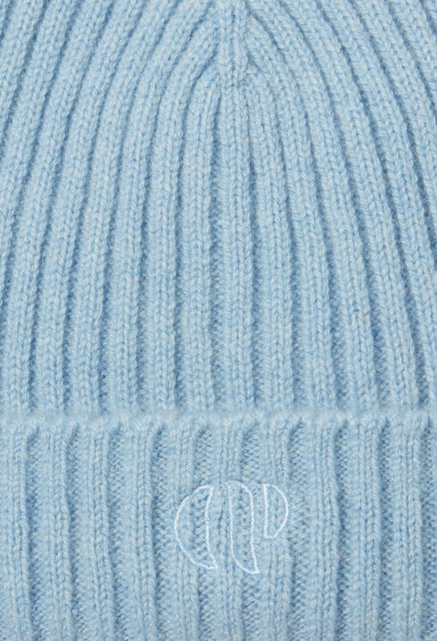 Gorro de canalé cachemir bordado CP