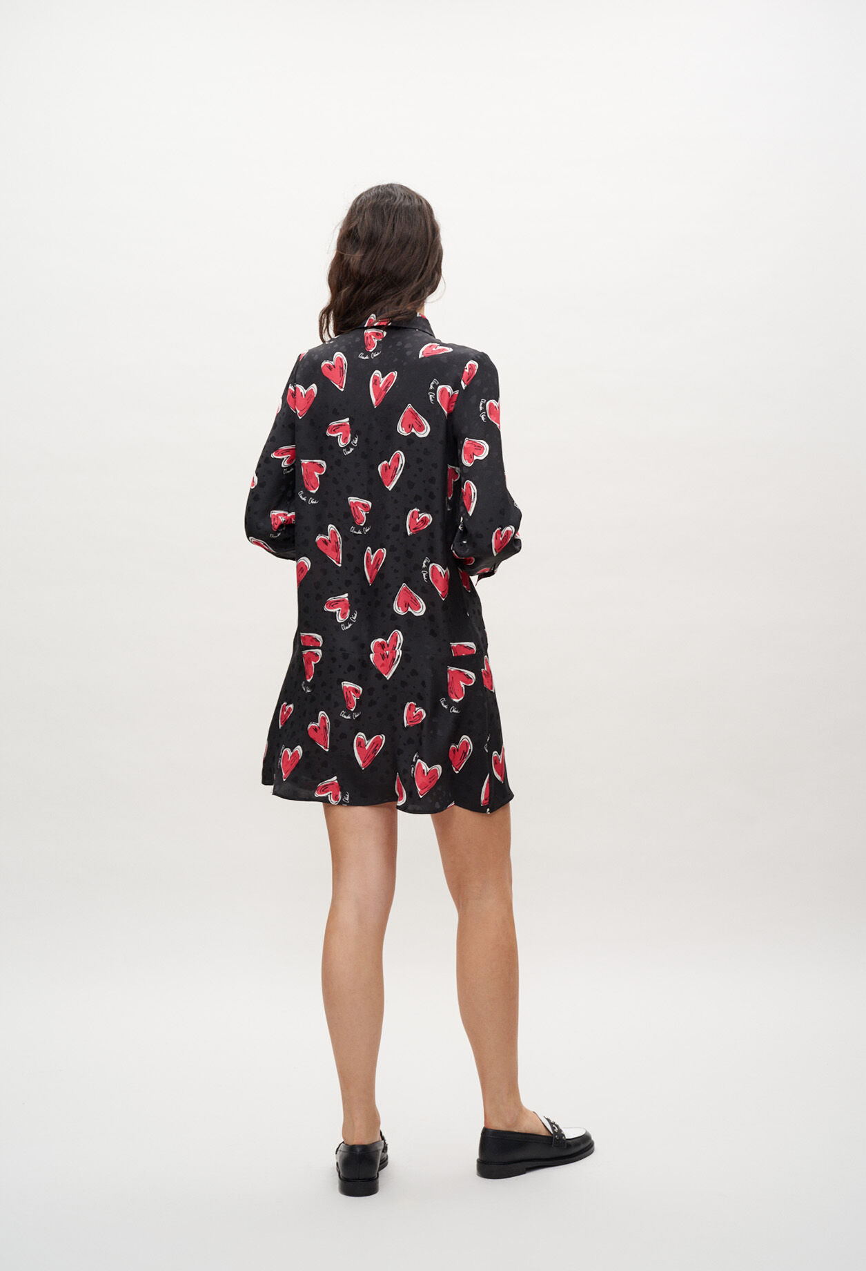 Vestido camisero estampado