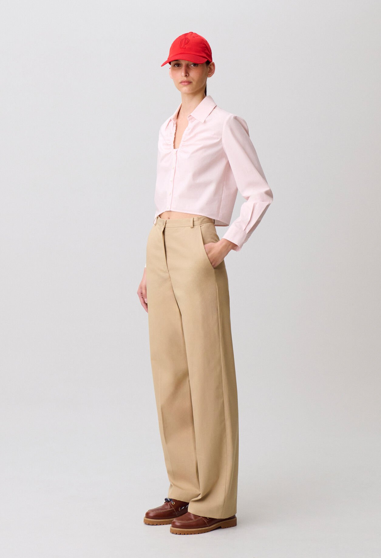 Camisa de popel&iacute;n de algod&oacute;n