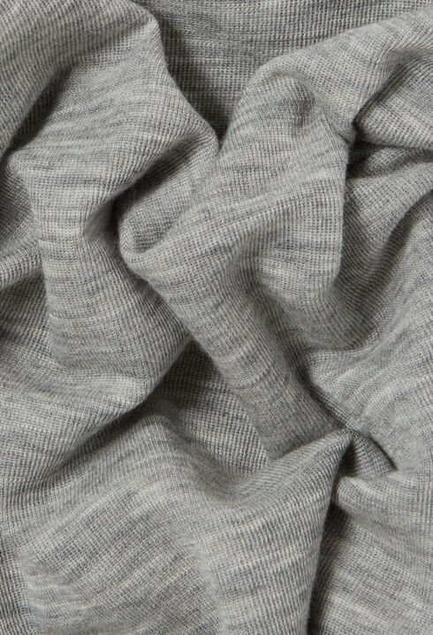 Top gris ajustado de punto