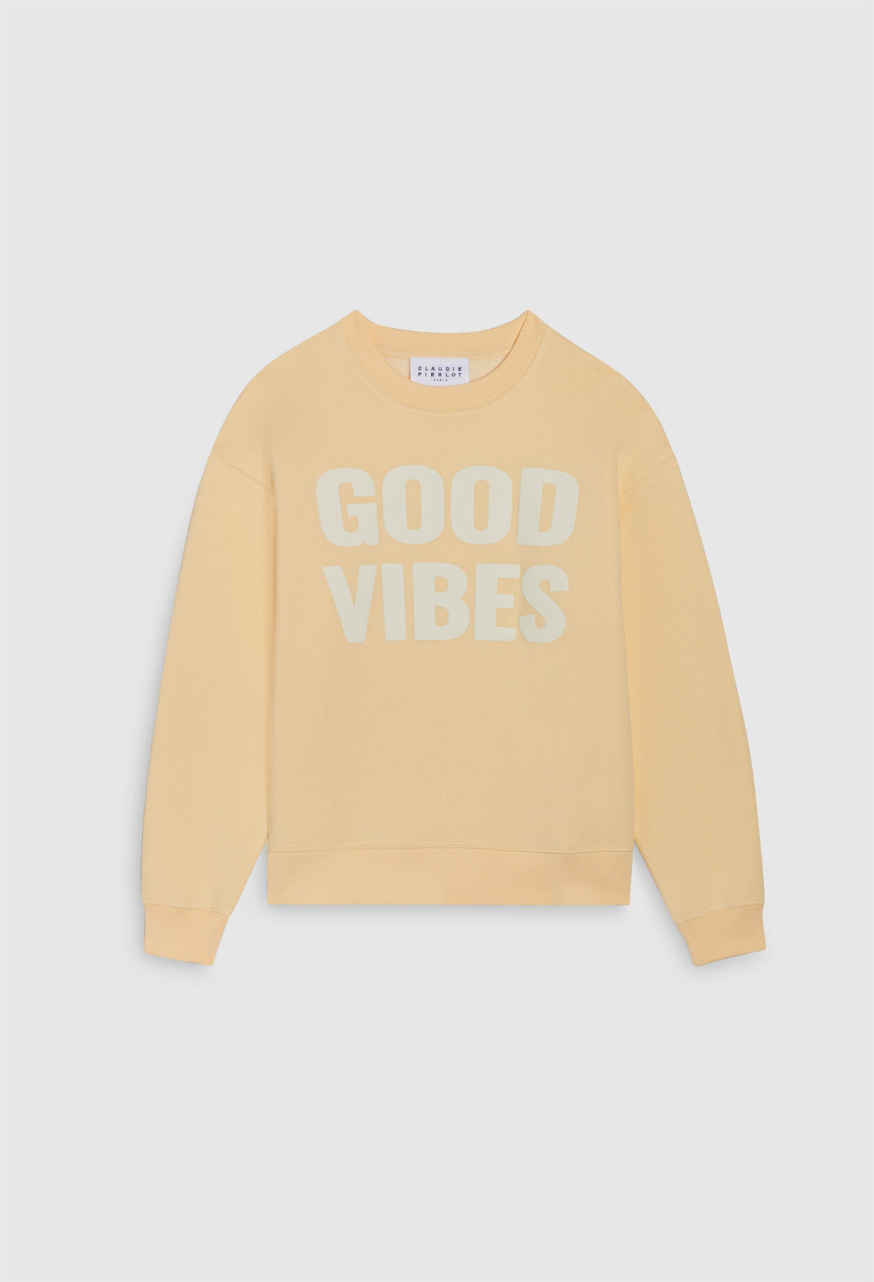 Sudadera amarillo pálido