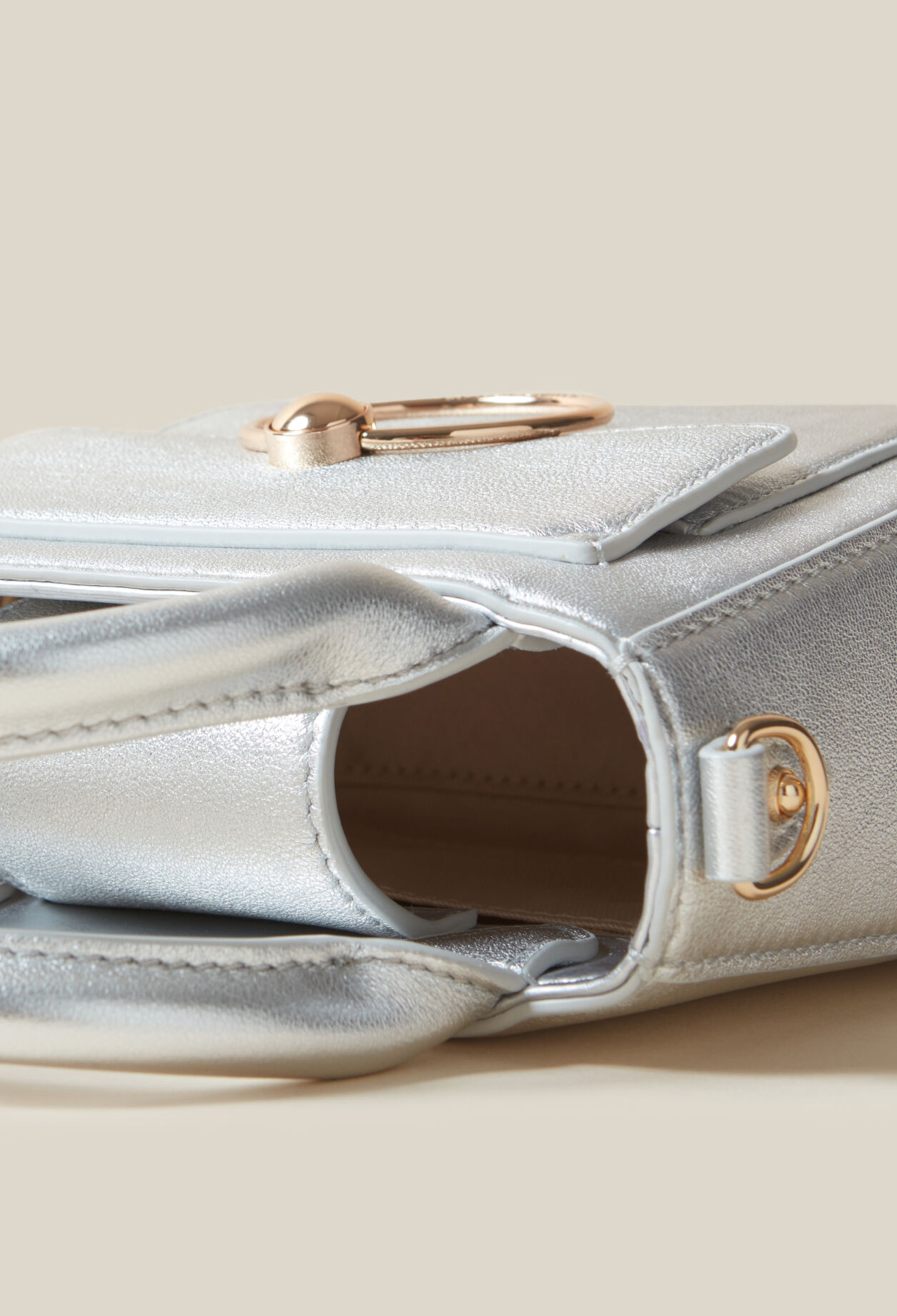 Bolso Anouck nano plateado