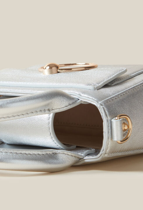 Bolso Anouck nano plateado