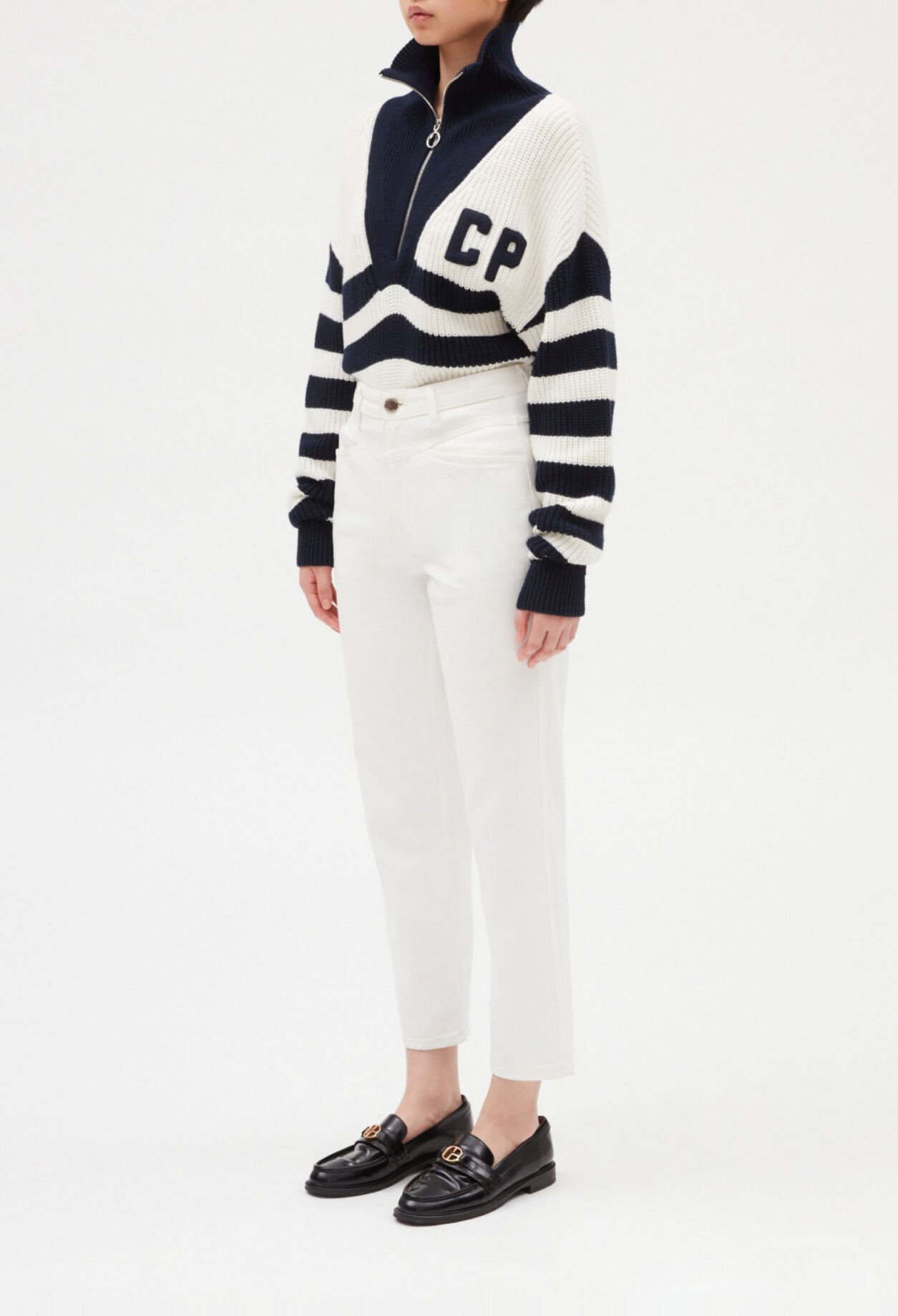 Vaquero blanco de algodón bio