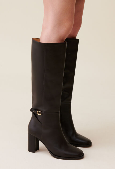 Botas de charol logo CP