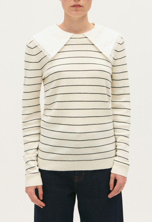Jersey con cuello desmontable