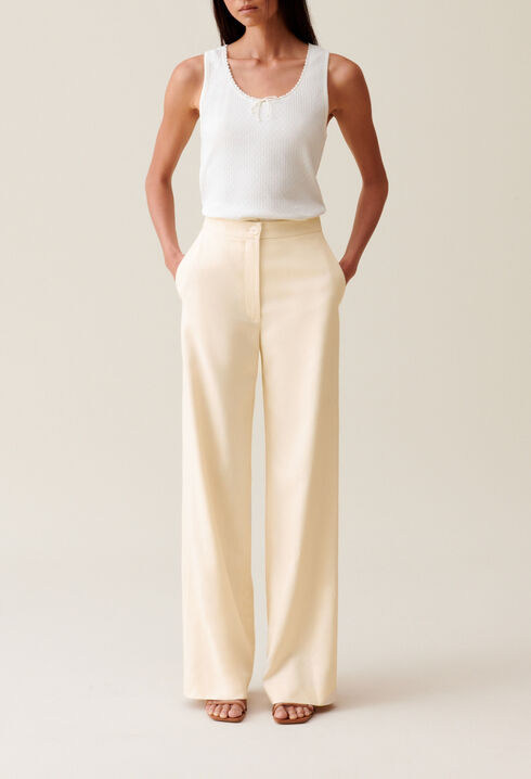 Pantal&oacute;n de sastre marfil