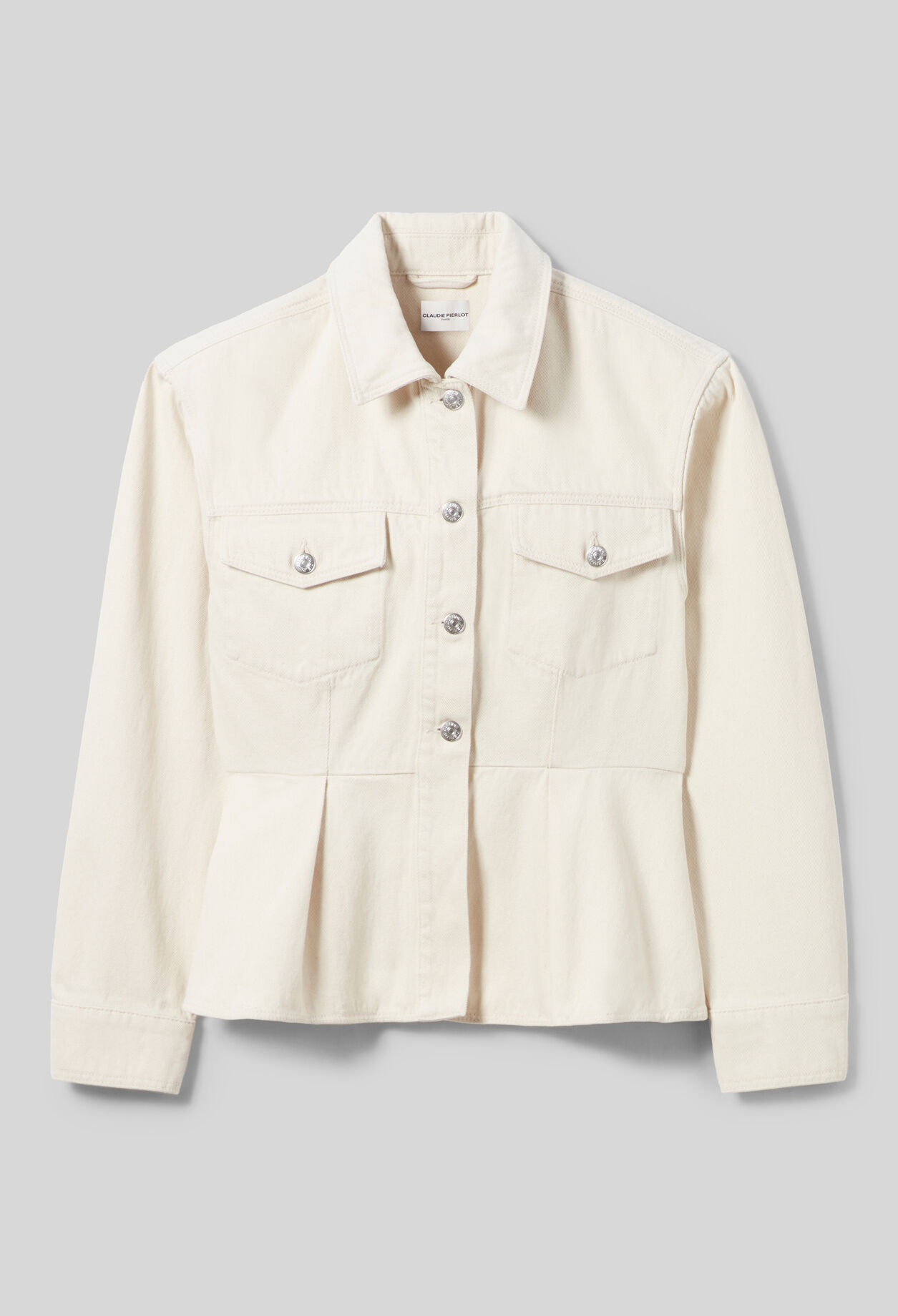 Cazadora vaquera cruda manga larga