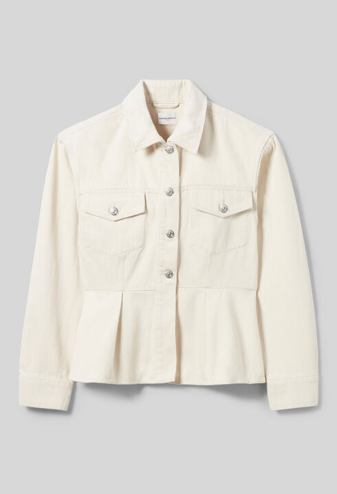 Cazadora vaquera cruda manga larga