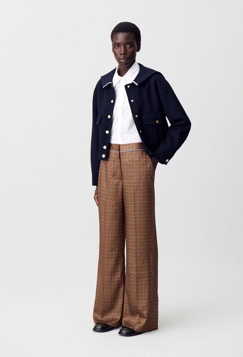 Pantalón fluido estampado