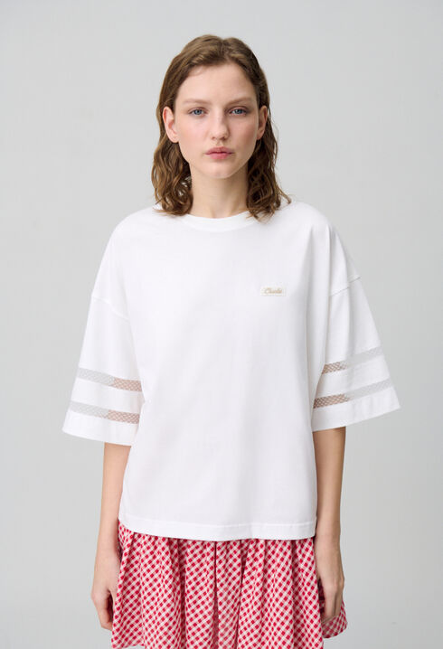 Camiseta de algodón oversize