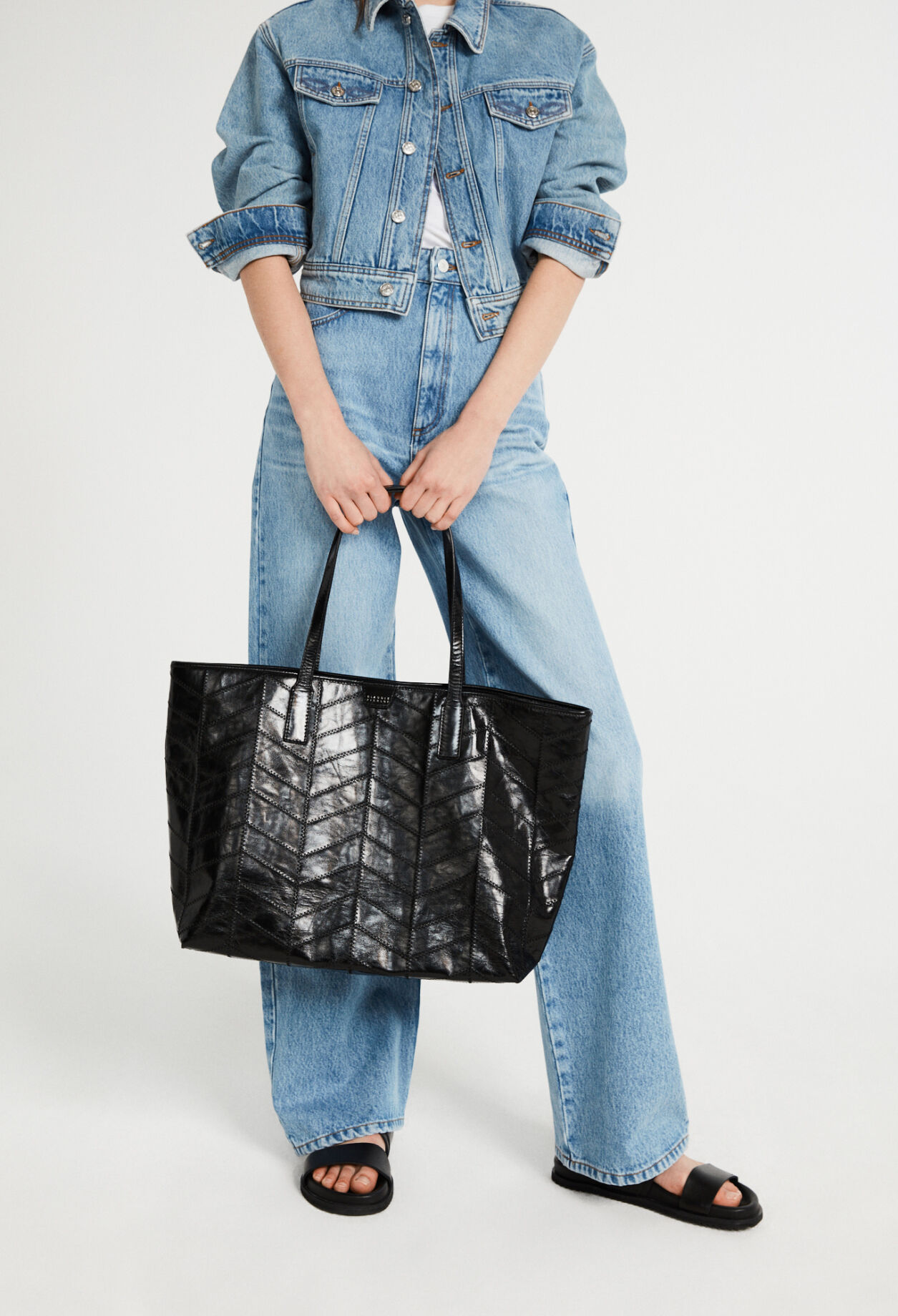 Bolso cabás de piel