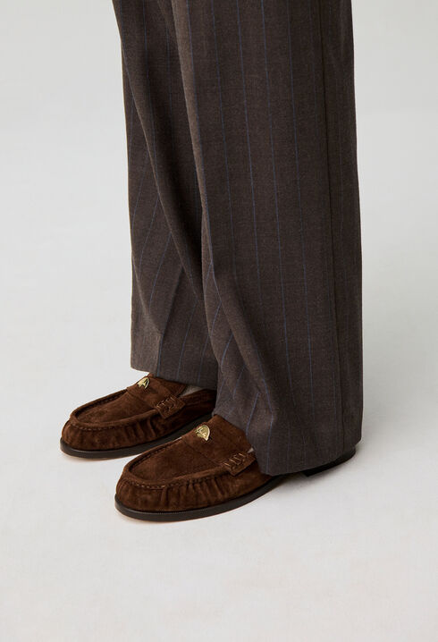Mocasines de ante chocolate