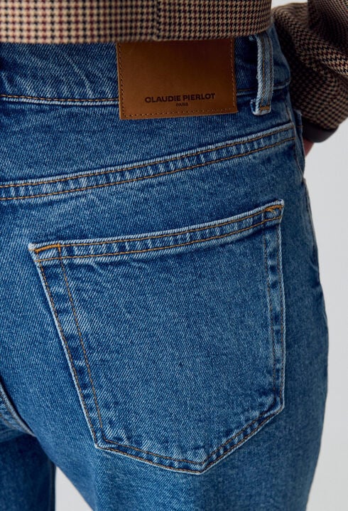 Vaqueros Toto Slim 7/8 azul desteñido