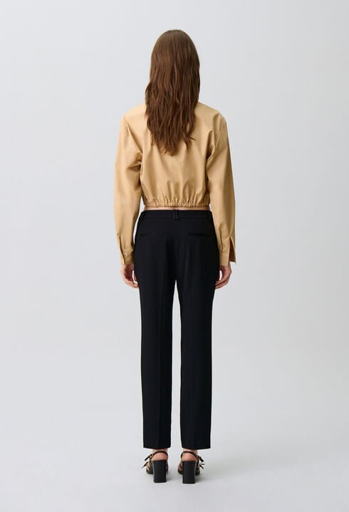 Pantalones de traje liso