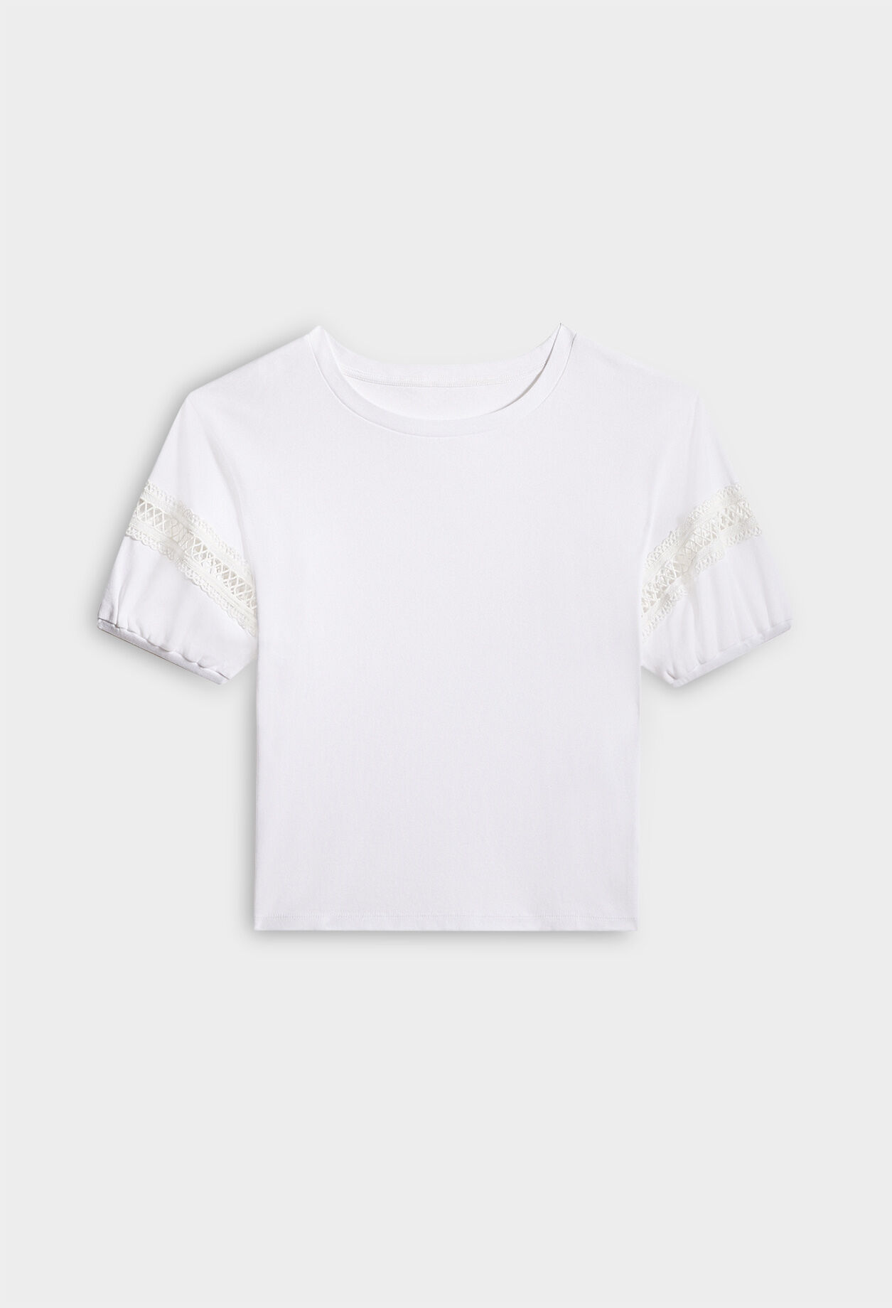 Camiseta con galones de algodón bio