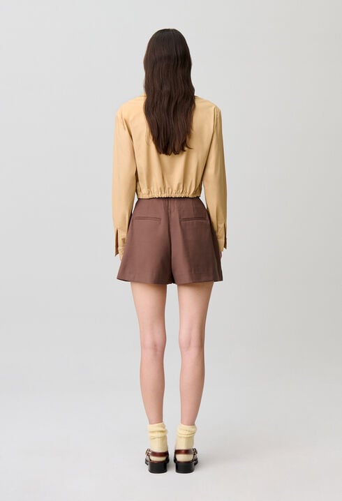 Short ancho de corte recto